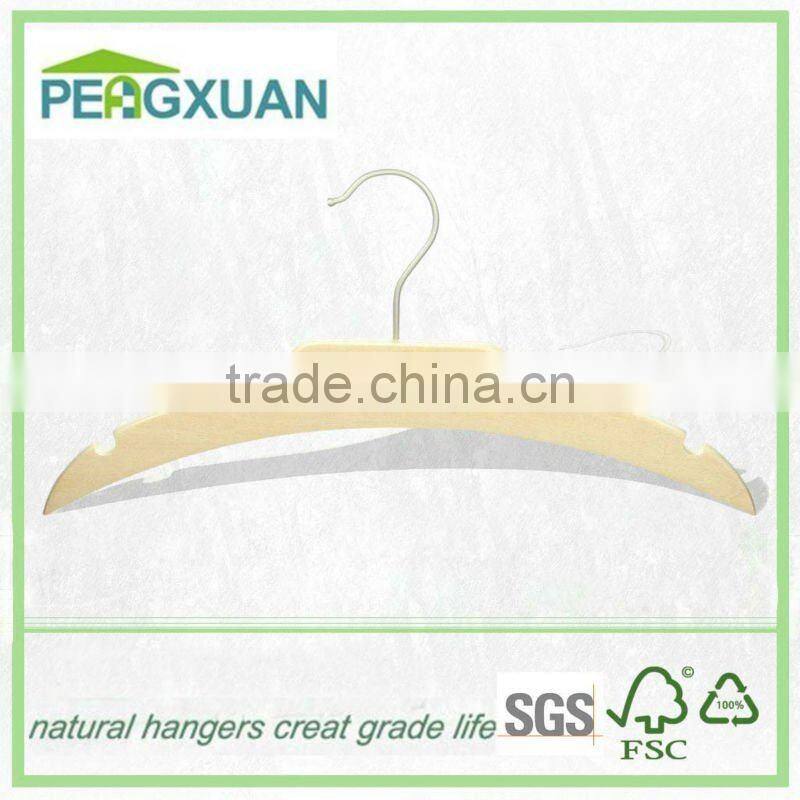 guangxi Factory wholesale best price natural wooden hanger clothes