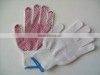 pvc dotted gloves on palm