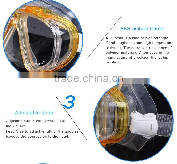 Black Low voulme, four windown diving masks, diving goggles and professional diving glasses(MK-701)