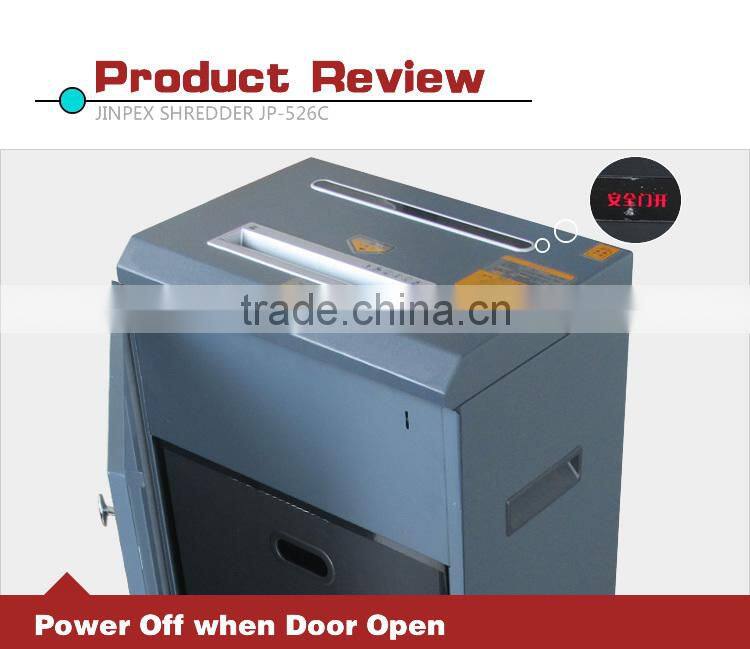 JP-526C commercial paper shredder 270mm micro cut heavy duty
