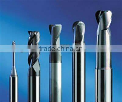 Tialin-coated cnc carbide end mill cutting tools with shining outlook