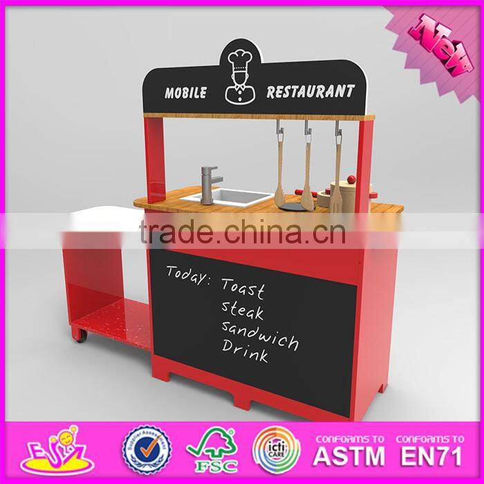 2016 new design children home play wooden kitchens for toddlers W10C247