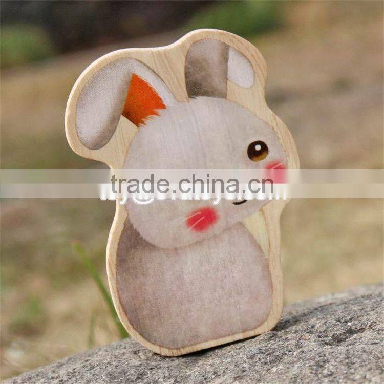 New design educational rabbit peacock squirrel toys wooden animal toys for toddlers W01B040