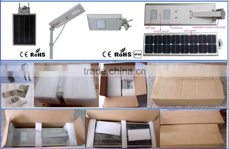 All in one solar power system super bright 18V 60W LED street light