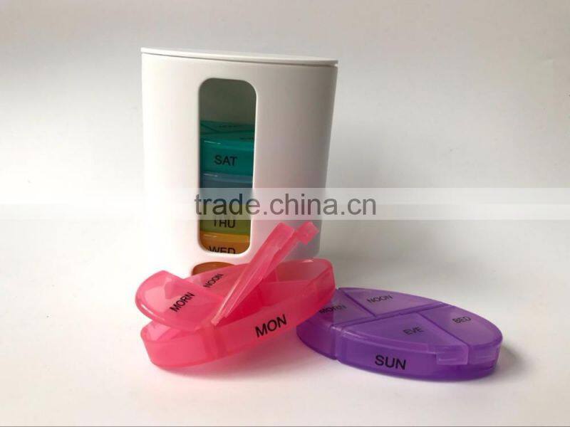 2017 New Arrival Mini Pill Pro Storage Box Organize Pills& Vitamins For Each Day Of The Week