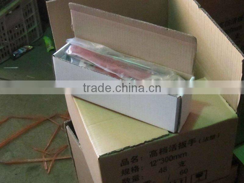 8" Chrome plated adjustable wrench