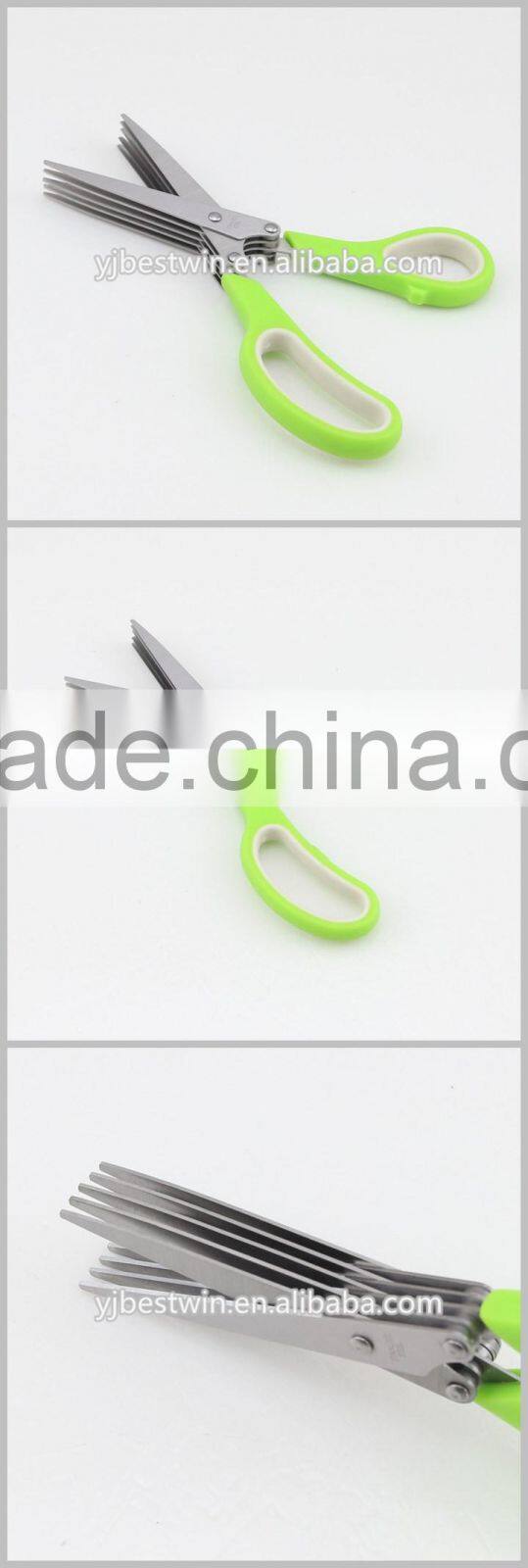 Multipurpose Kitchen Utensil Five Blades Scissors Culinary Herb Shears