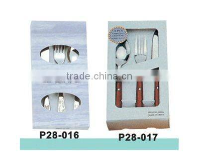 24pcs Stainless Steel Cutlery Set with window box