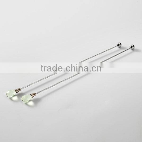 Hot Sale Crystal Coffee Stirrer Stainless Steel Coffee Whisk Coffee Frother Stirrer