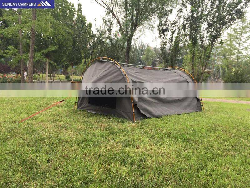 Canvas swag tent for hiking