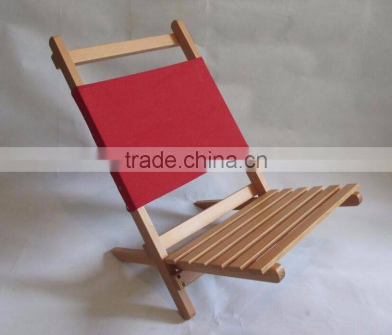 Qing dao Hot Sale Foldable Portable Beach Wood Folding Chair