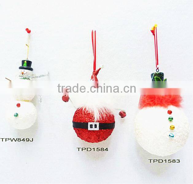 New design cute foam snowman Christmas tree ornaments sets