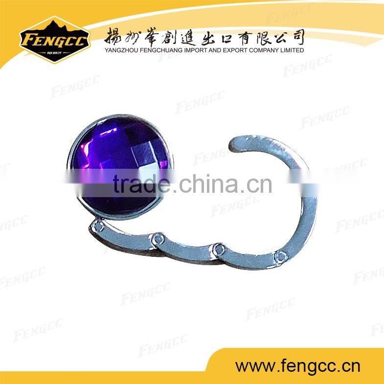 Promotional Shape folding Zinc Alloy Purse Hook/Bag Hook