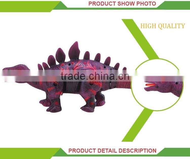 New design plastic battery operated animated dinosaurs toy for kids