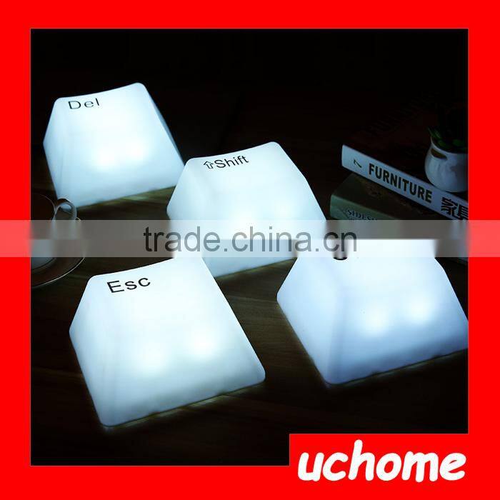 UCHOME Reative Night Light Keyboard Nightlight Lamps Touch Sensor Light Novelty For Baby Bedroom Kid's Gift Lighting