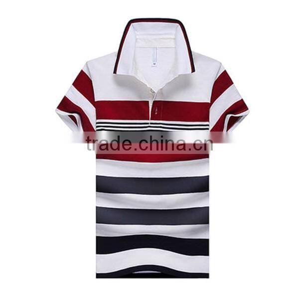 hot summer new cheap price wholesale striped sport for men's uniform polo shirt