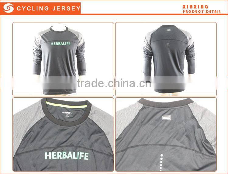 wholesale long sleeve summer black cycling jersey for men
