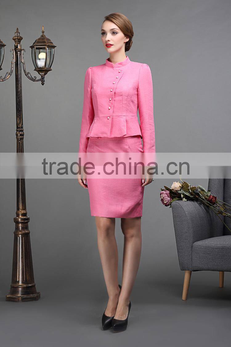 fashion ladies skirt suits custom women suit WMS25