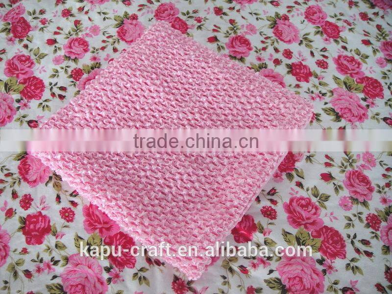 Solid color 9 inch girls crochet tube top lined children tube tops