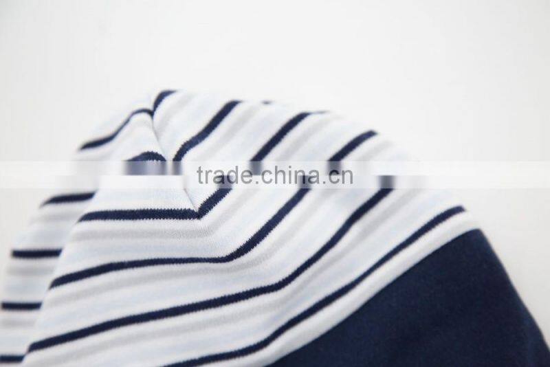 Retail Baby Clothing Set Accessories Unisex Beanie Stripe Infant Cotton Knitted Baby Thick Hat For Winter