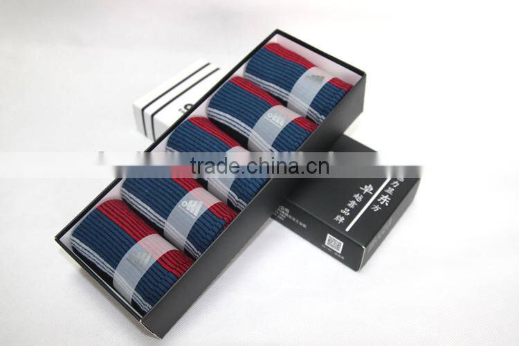 100% modal cotton anti-bacterial Men's leisure and business colored striped cotton socks