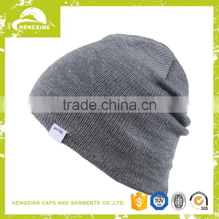 Trade assurance Funny knitted cap with felt label