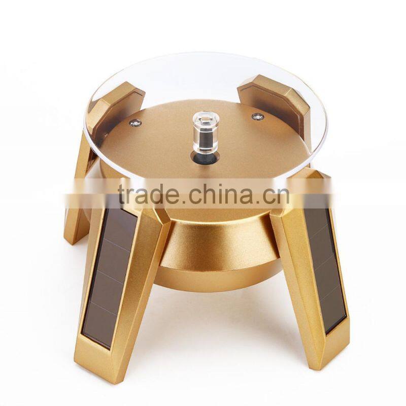 fashion jewelry solar energy display turning table 4 color in stock for ring earring bracelet