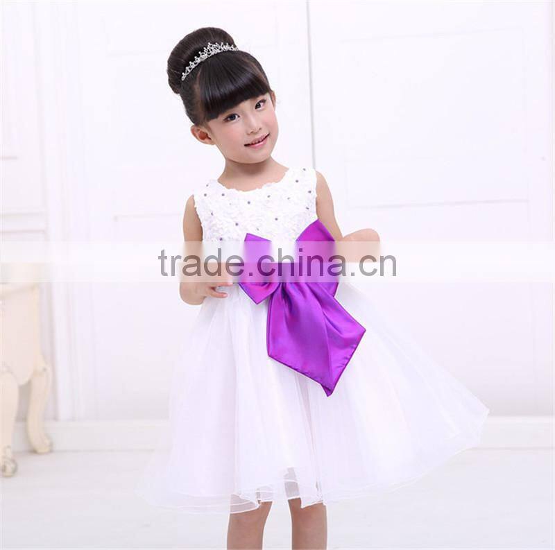 MGOO Top Quality Stock Brand Ball Gown 3 Years Old Dresses Pagent Dress Blue For Girl Children A1040