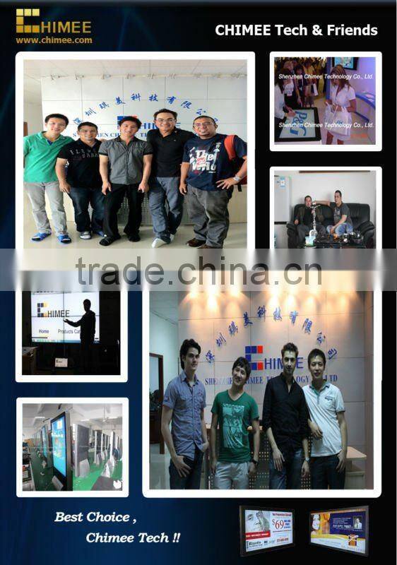 65inch LCD floor stand dual screen computer information board