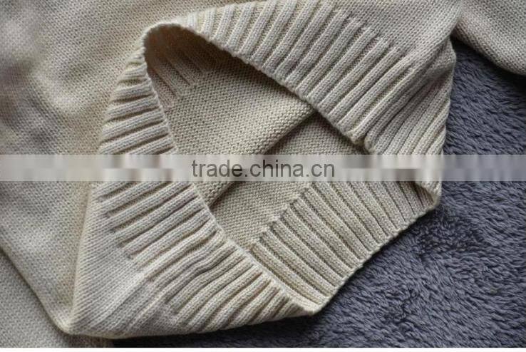 2016new design high neck Wool Knitted Children Sweater Kids Garment Online