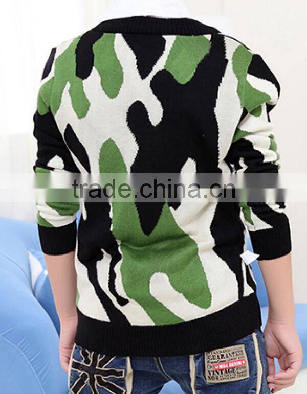 Camouflage Design Thin Knitted Sweater Cardigan Factory