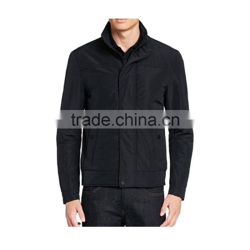 2016 cool design city jacket for man,shiny black jacket,men's clothing manufacture