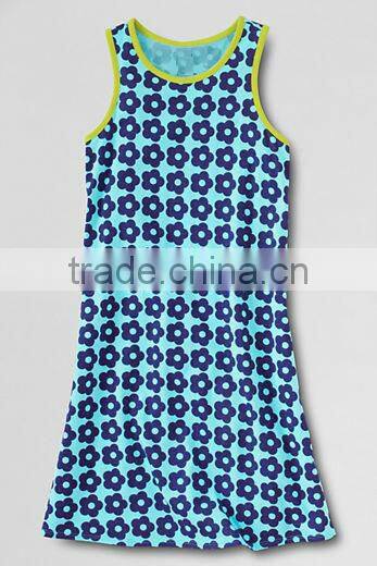 GIRLS SLEEVELESS A - LINE DRESS