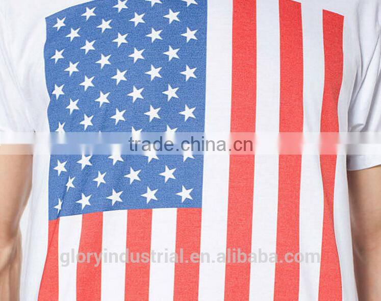 Men custom american flag t shirt design