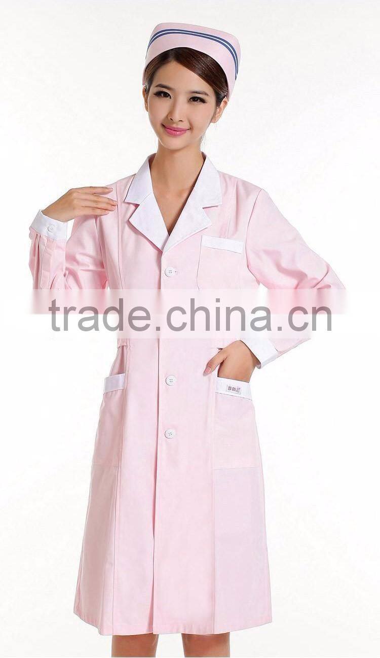 Juqian 2016 in stock items wholesale hospital tailored collar uniform colors