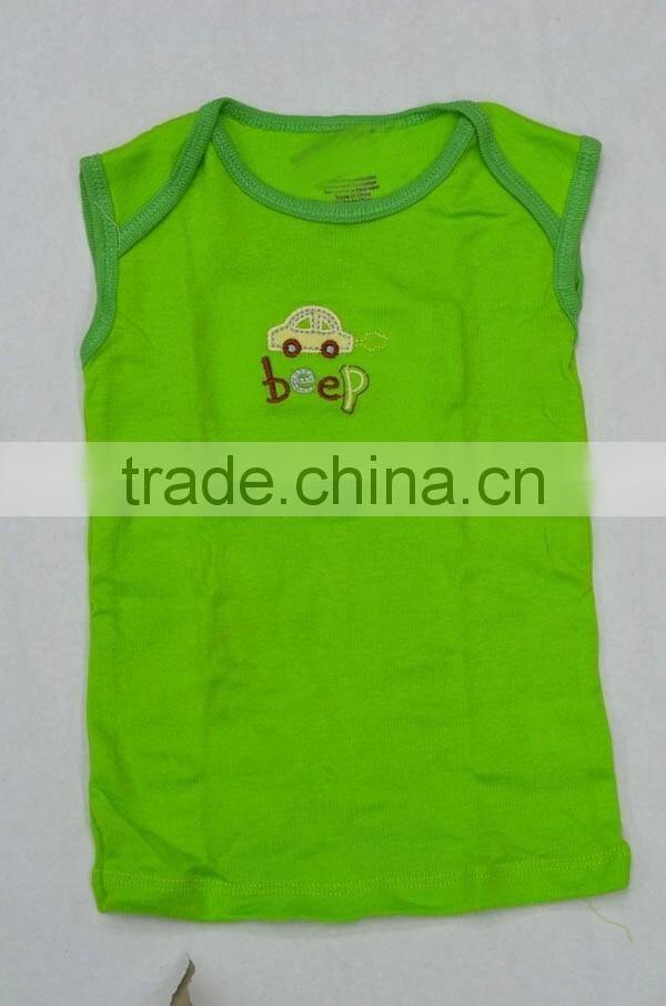 2016 wholesale spring and summer baby boy's T shirts cheap OEM baby vest