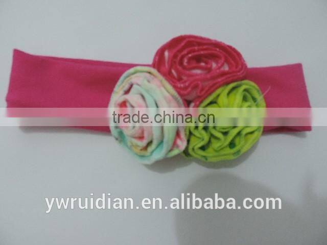 kids thanksgiving headband baby girl lace flower cotton elastic pakistani hairband wholesale autumn clothes winter clothing sets