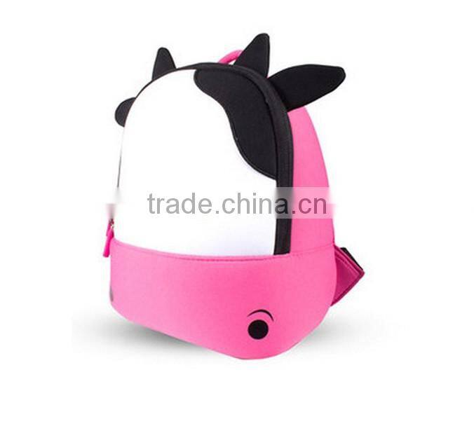 R1912H Children school bags Waterproof 3D Cow cartoon animal backpack girls kids backpacks kindergarten school bag