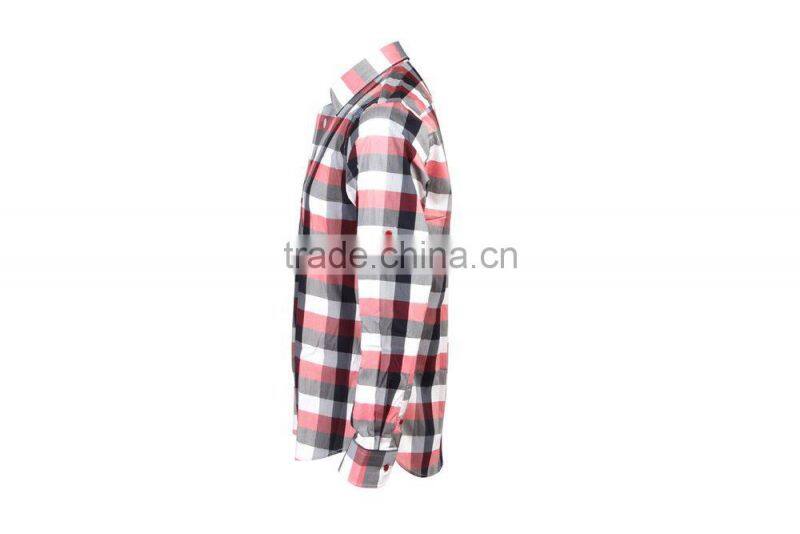 spandex cotton plaid mens stretch shirts