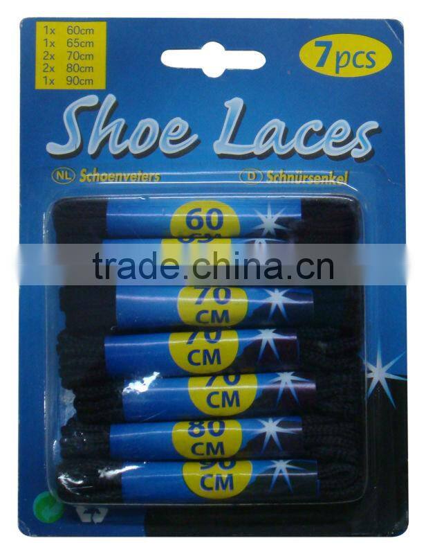 Colorful custom strengthen polyester braided shoe laces