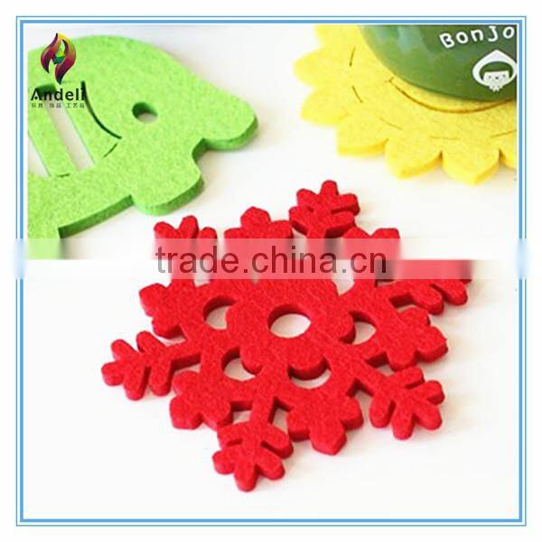 Hot Sale felt glass snowflake ornaments