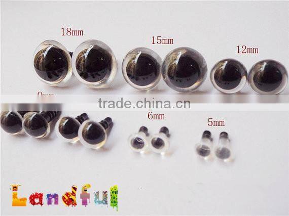 5mm Small Safety Clear Plastic Eyes for Amigurumi & Stuffed Animal Doll
