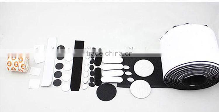 Adjustable hook and loop cable tie