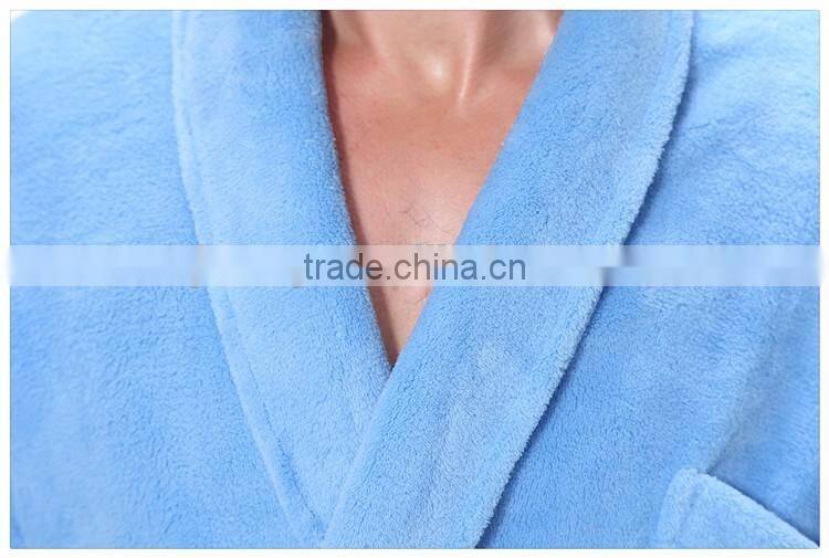coral fleece beauty bathrobe unisex salon beauty bathrobe