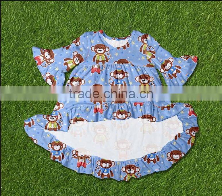 autumn sets girls long sleeve orange dress pumpkin mouse outfits Halloween baby clothes