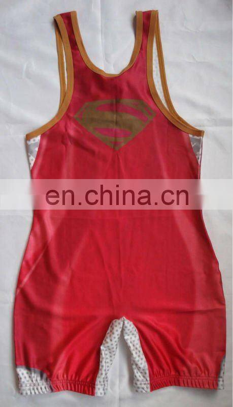 New Arrival sublimation lycra wrestling wear/ mens wrestling singlet/ cheap sublimated wrestling singlets