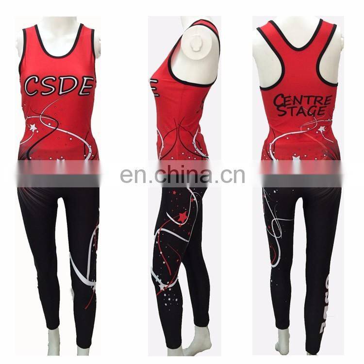 New Hot Sexy Printing Cheer Youth Sleeveless Cheerleading Costumes