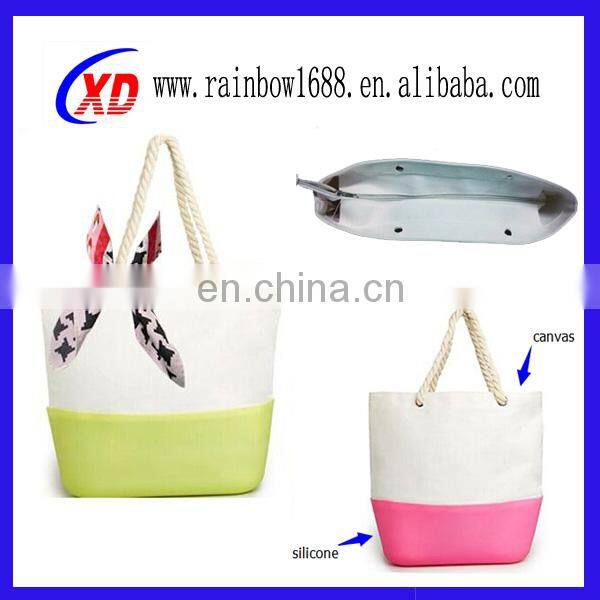 2017colorful silicone beach bag for ladies waterproof silicone bag