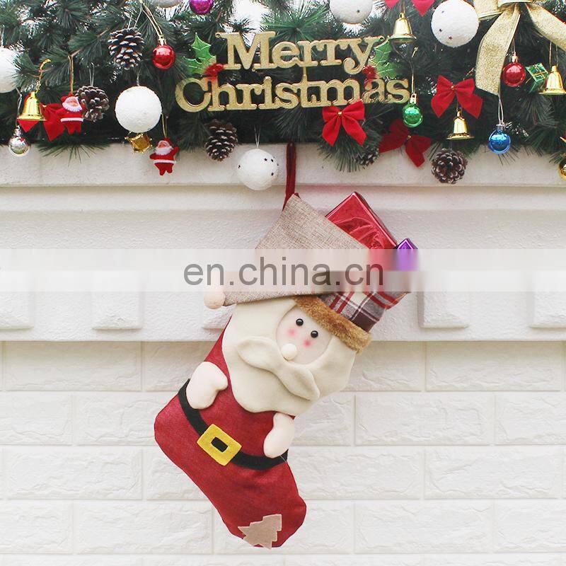Amazing Christmas Gifts Santa Claus Snowman Elk Christmas Stocking