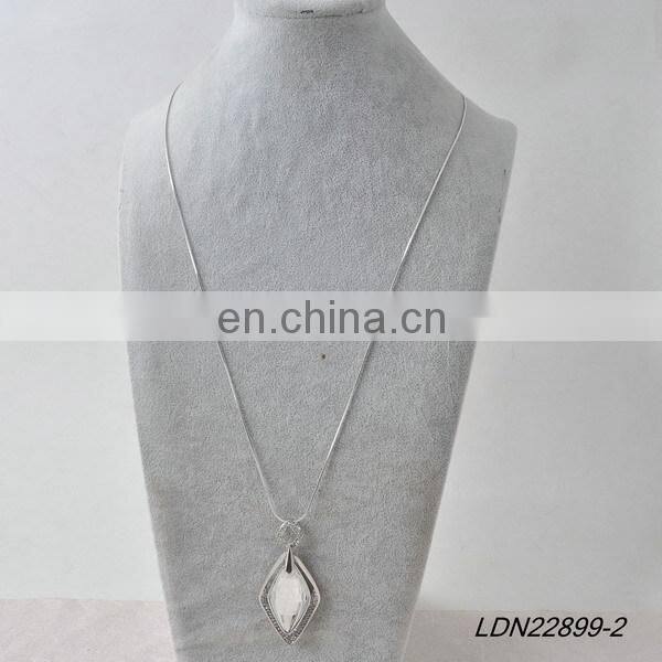 Crystal Drop Pendant Necklace